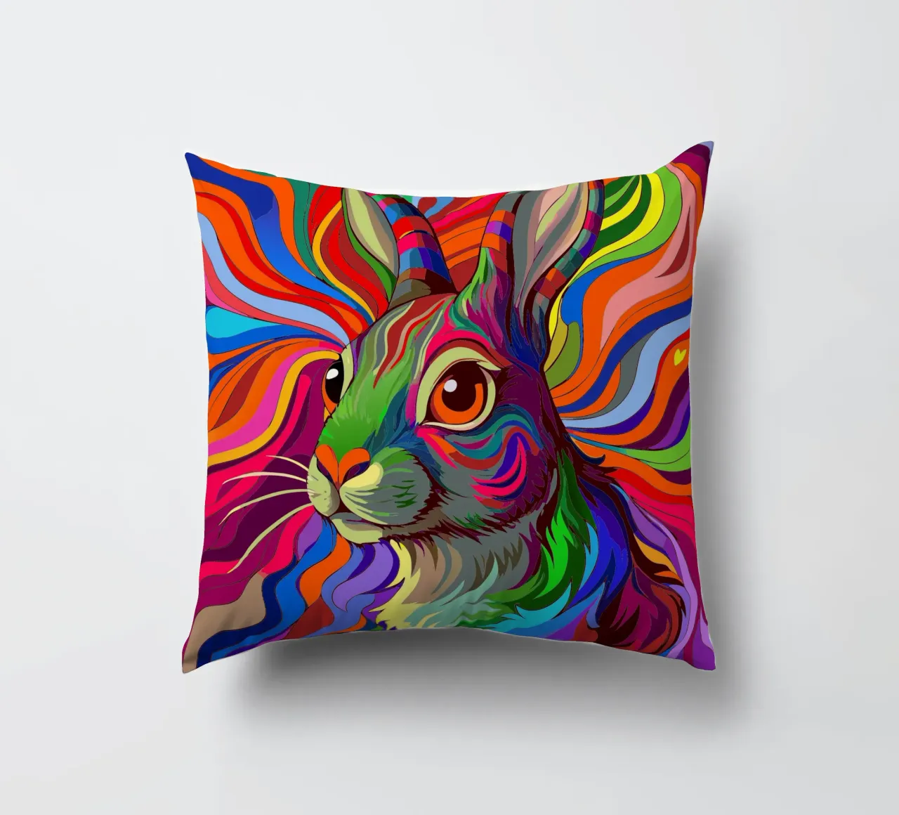 coniglio vettore fullcolor cuscino da onelife