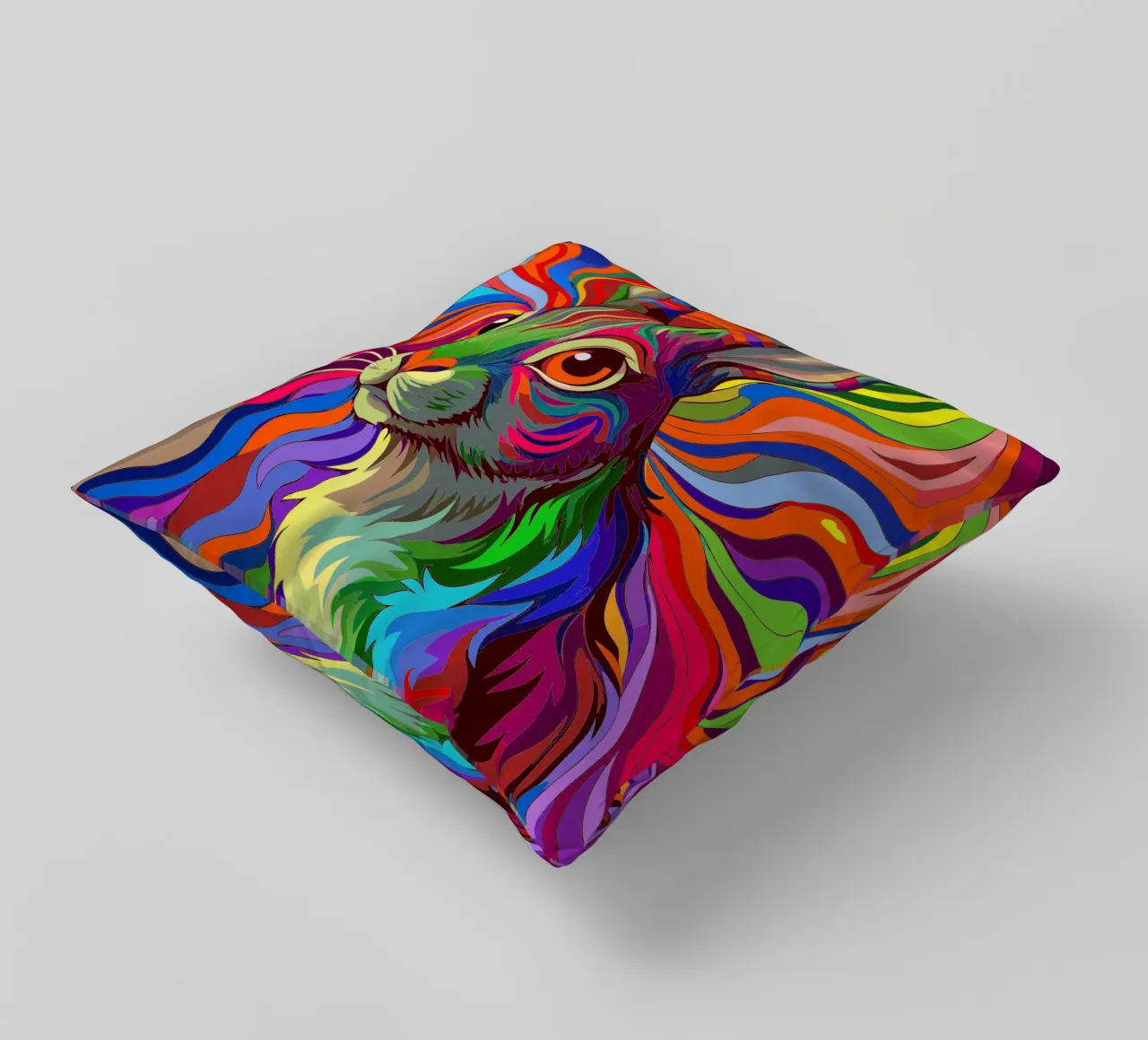 coniglio vettore fullcolor cuscino da onelife
