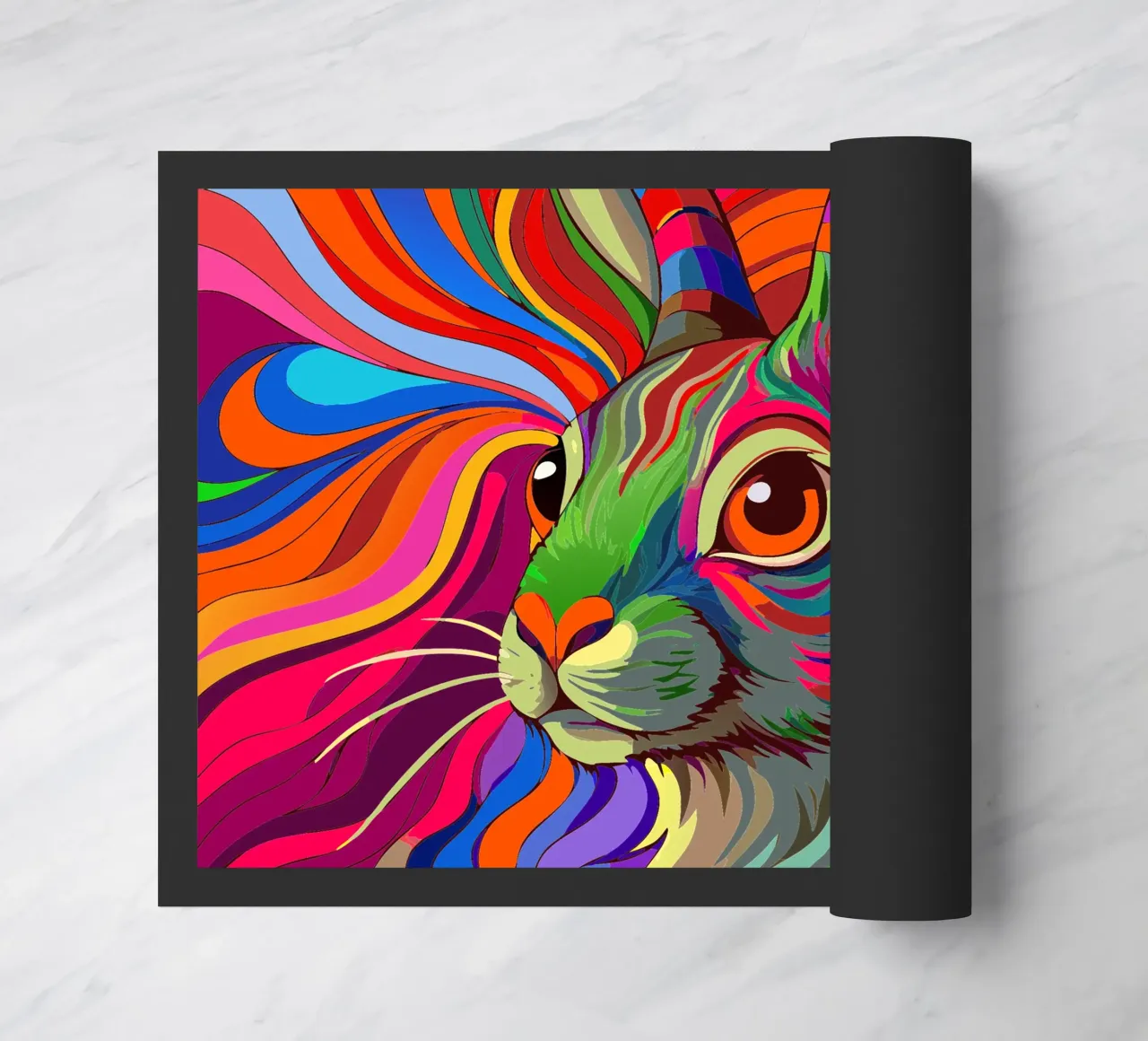 coniglio vettore fullcolor zerbino da onelife