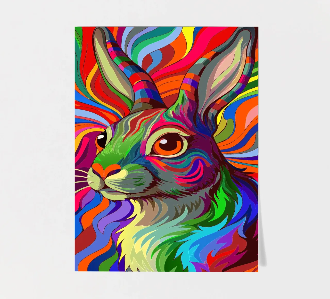 conejo vector a todo color pack de pegatina de onelife