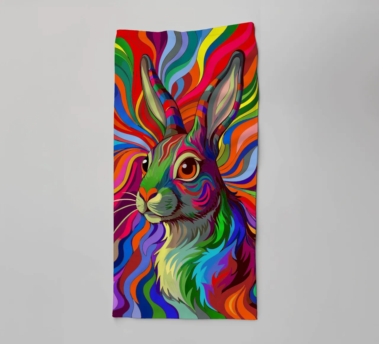 coniglio vettore fullcolor asciugamano da bagno da onelife