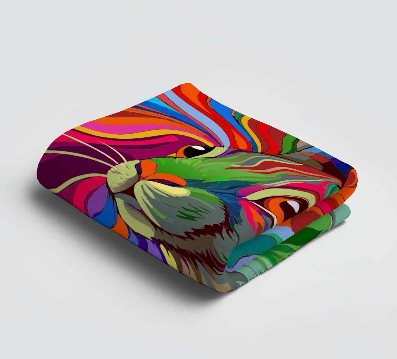 coniglio vettore fullcolor asciugamano da bagno da onelife