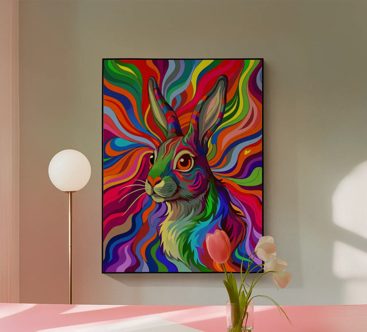 coniglio vettore fullcolor plexiglass da onelife