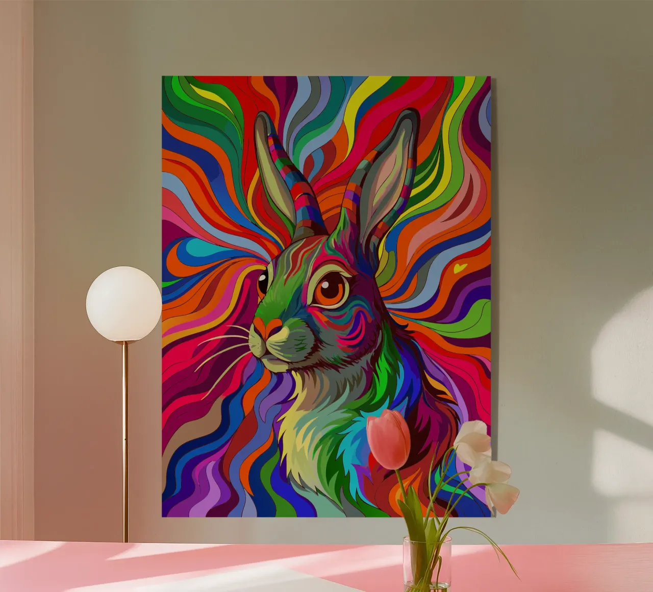 coniglio vettore fullcolor plexiglass da onelife