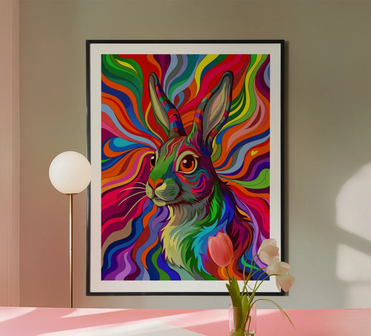 coniglio vettore fullcolor carta hahnemühle da onelife