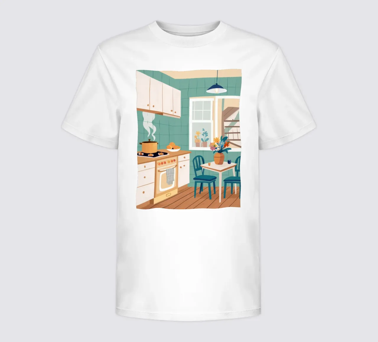 Kitchen Prep Stillness kids t-shirt by Marigold Tiga