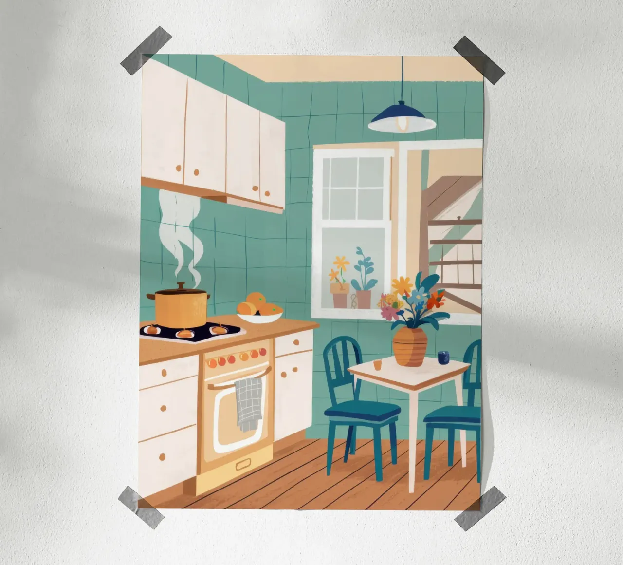 La preparazione della cucina è un momento di quiete carta hahnemühle da Marigold Tiga