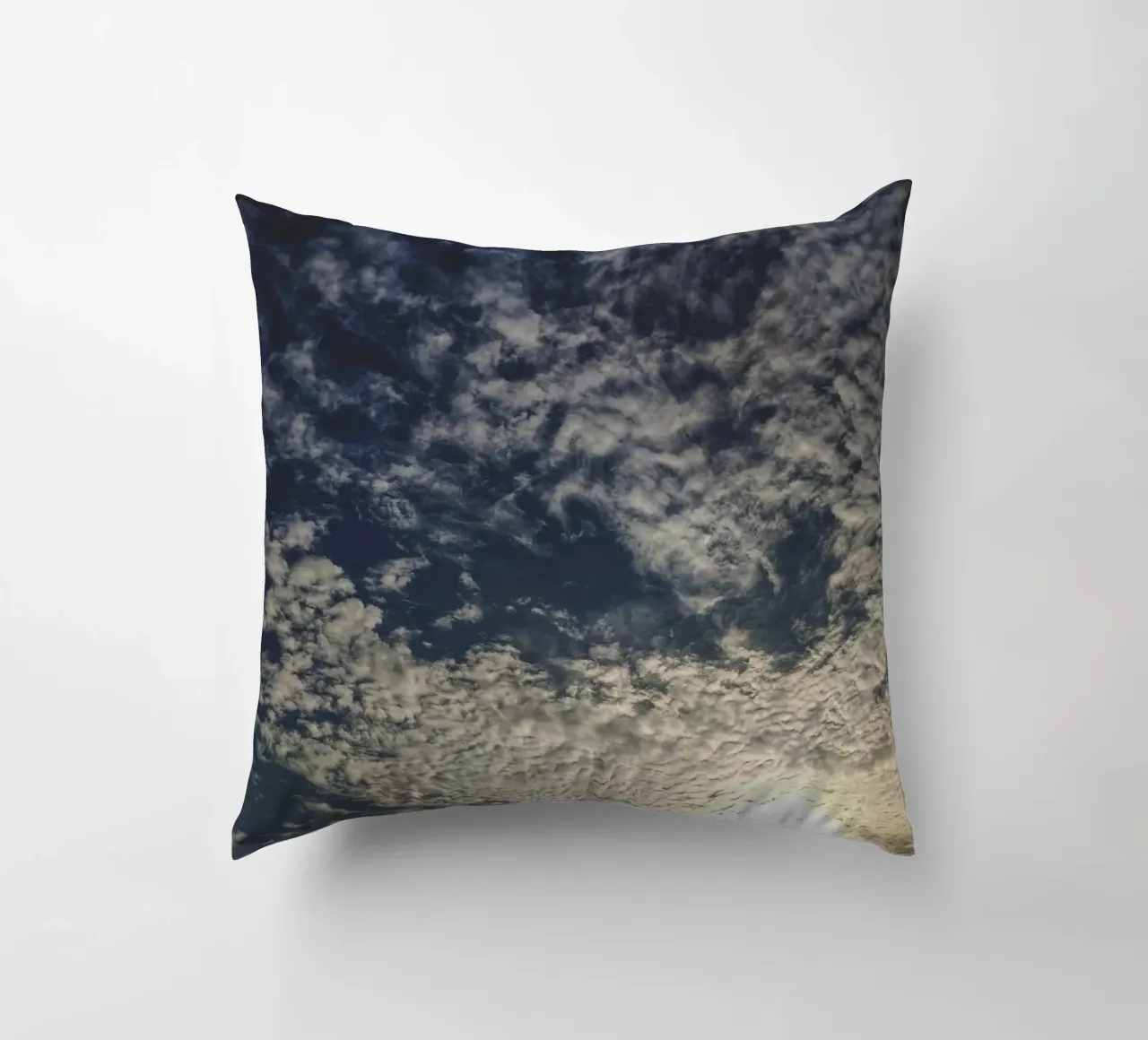 sun and clouds decorative cushion by home of clouds