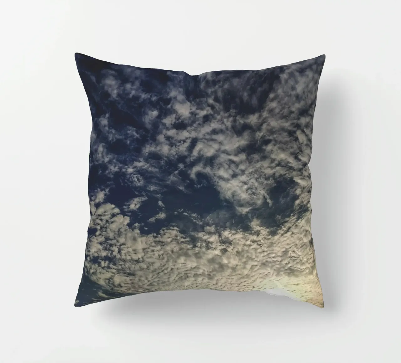 sun and clouds decorative cushion by home of clouds