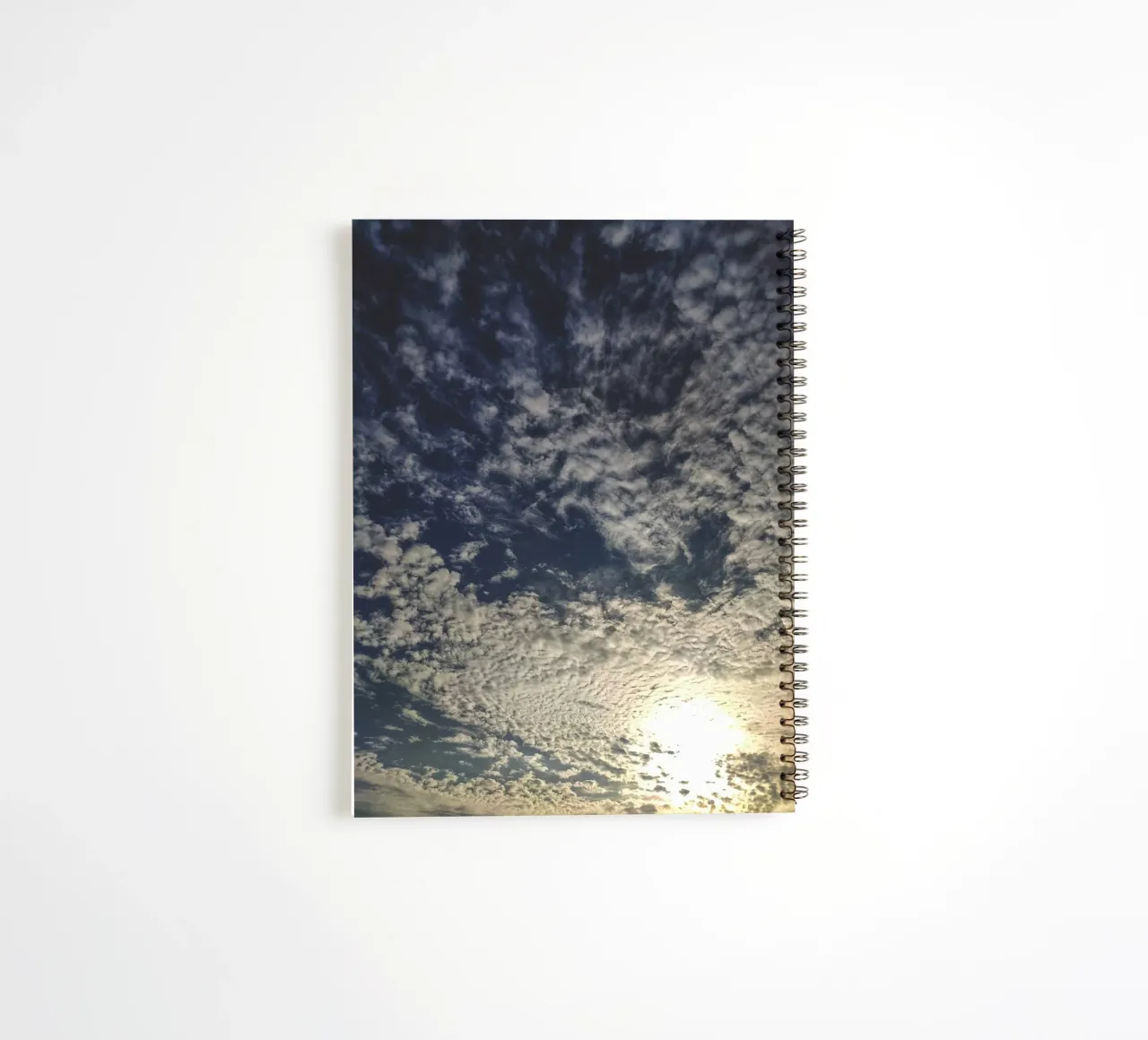 sun and clouds spiral notebook by home of clouds