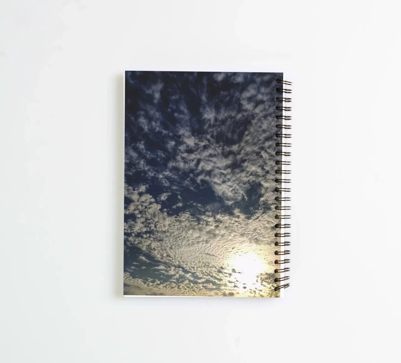 sun and clouds spiral notebook by home of clouds