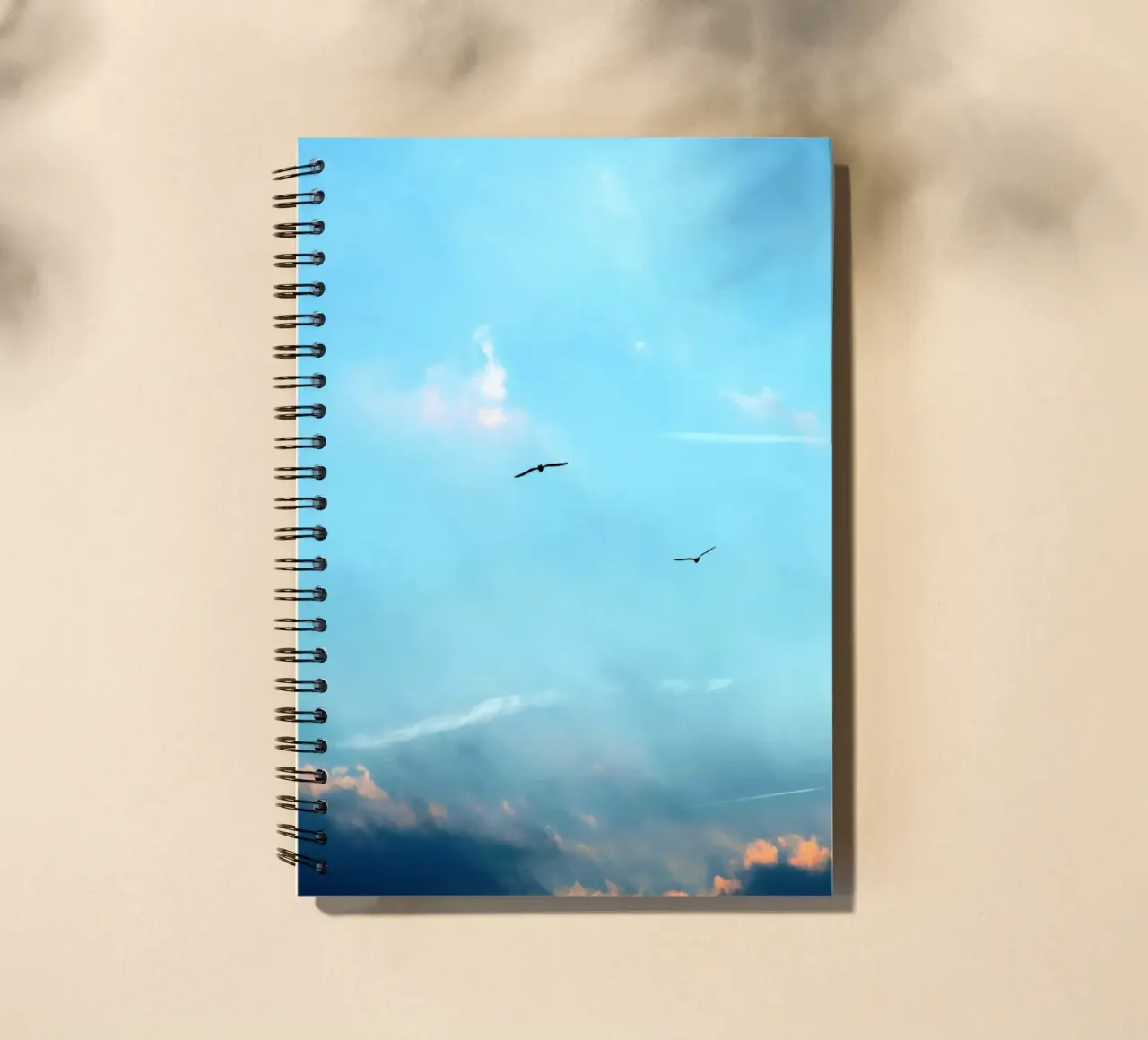 nature in open space spiral notebook by home of clouds