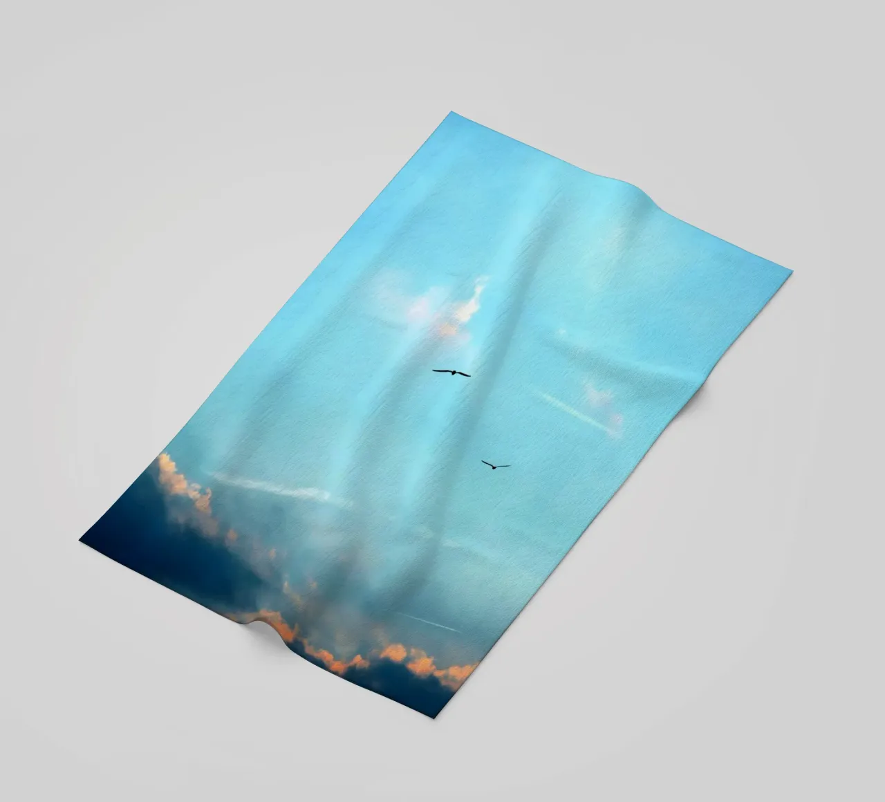 nature in open space beach towel by home of clouds