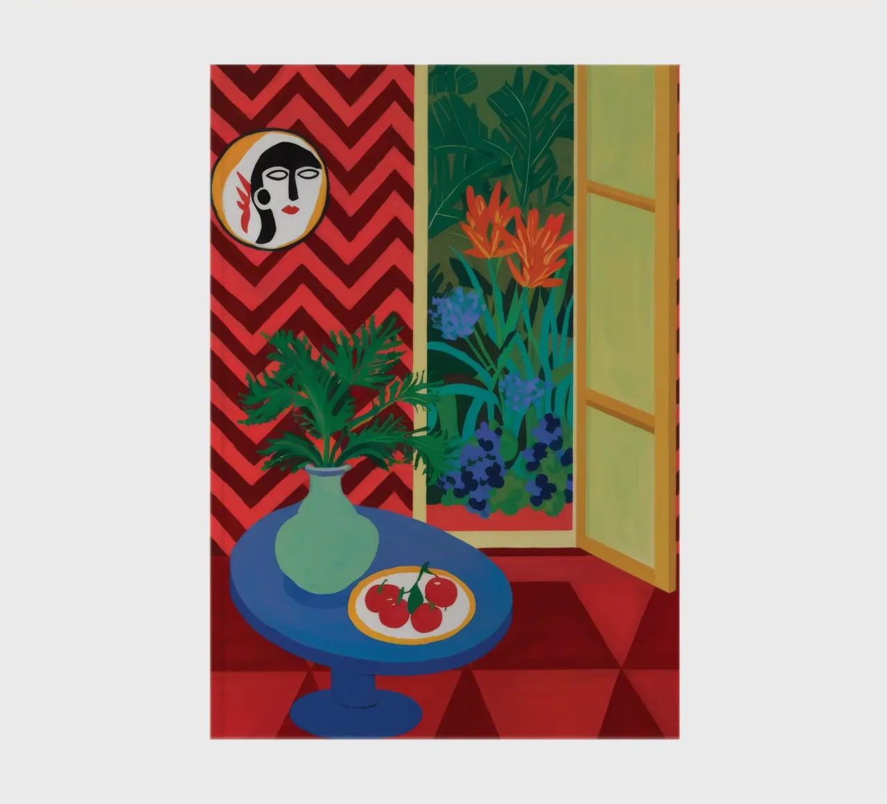 Red Heart Window notebook by Stone Decade