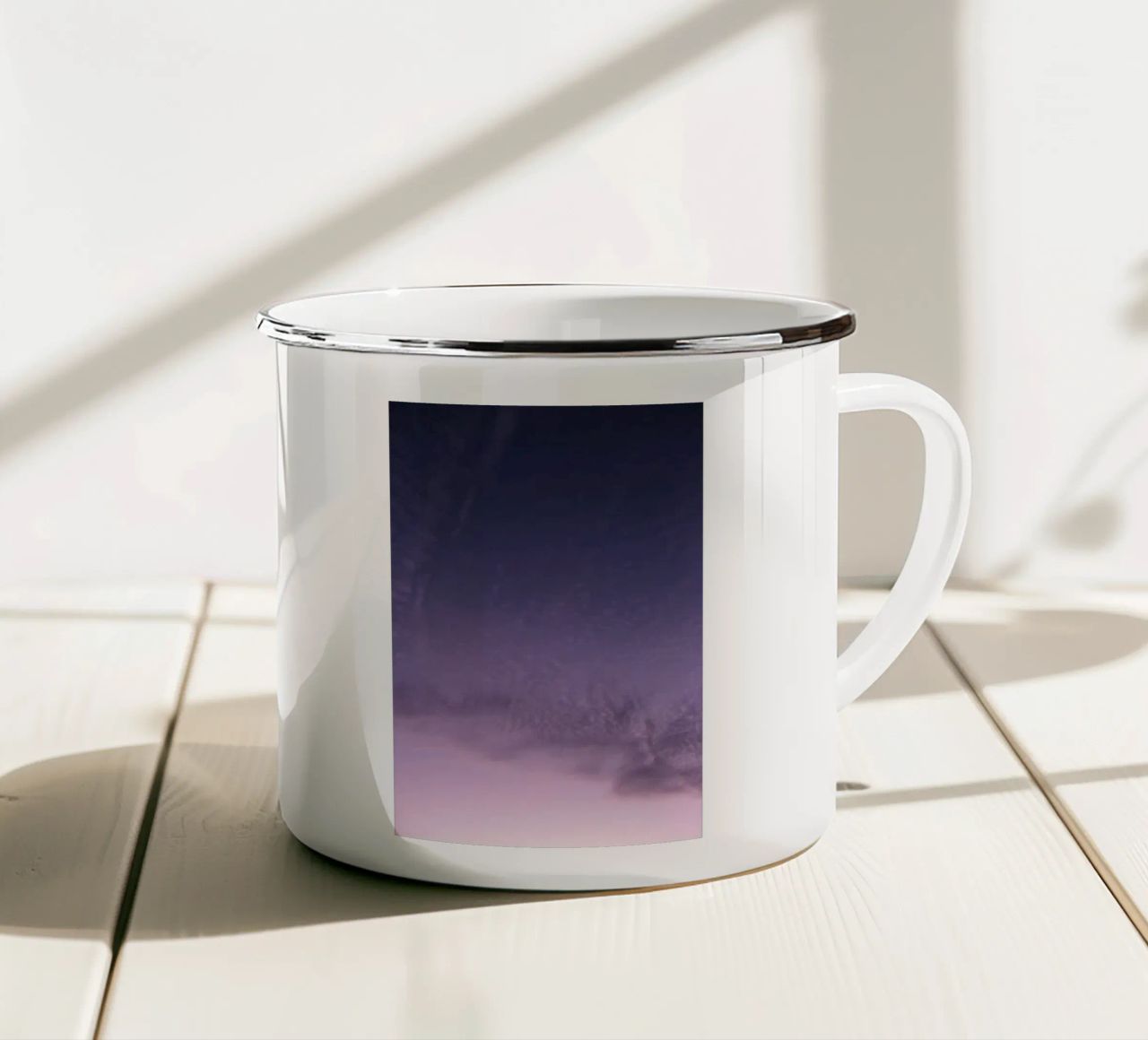 morbidezza crepuscolare tazza in smalto da home of clouds