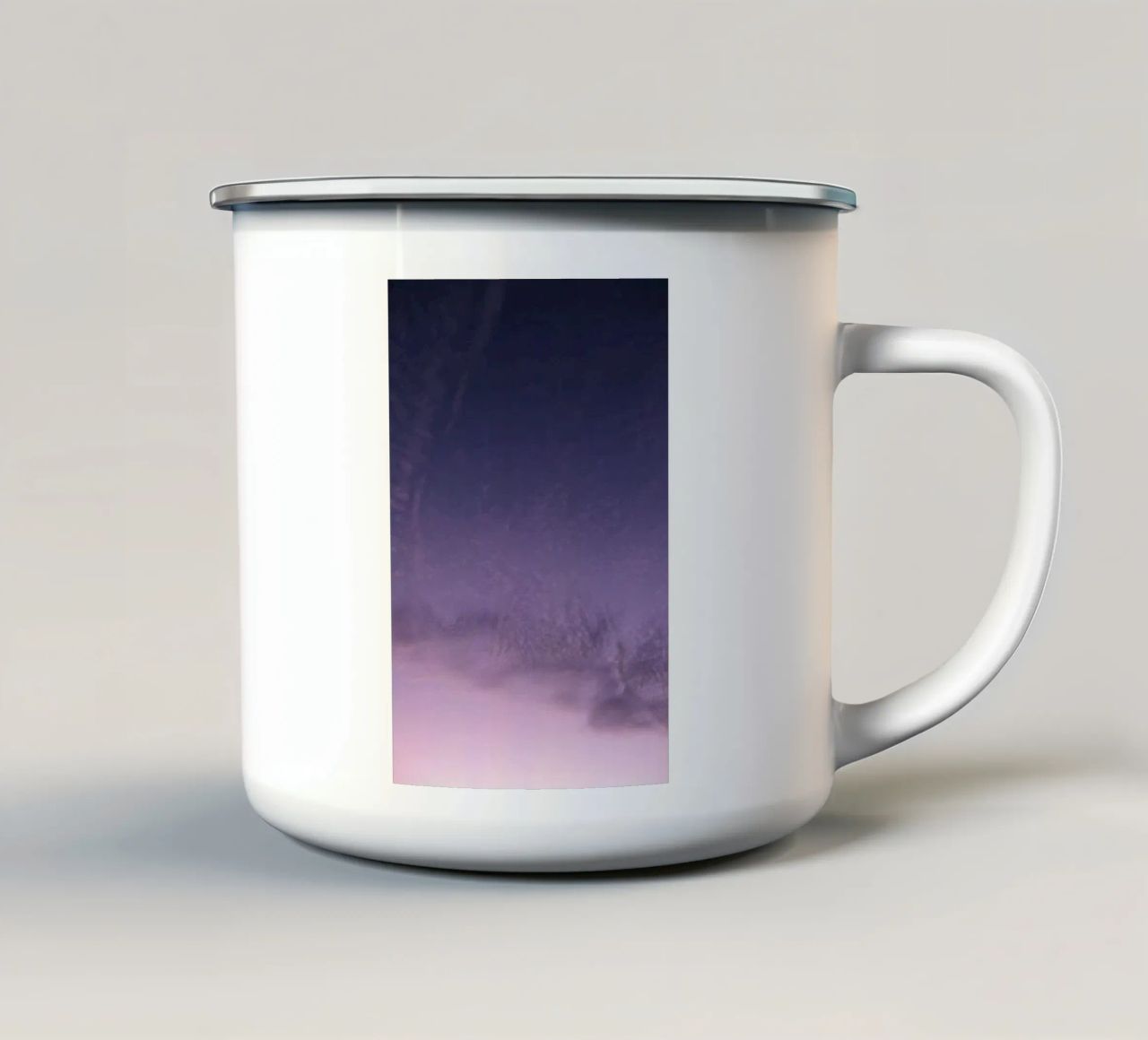 morbidezza crepuscolare tazza in smalto da home of clouds