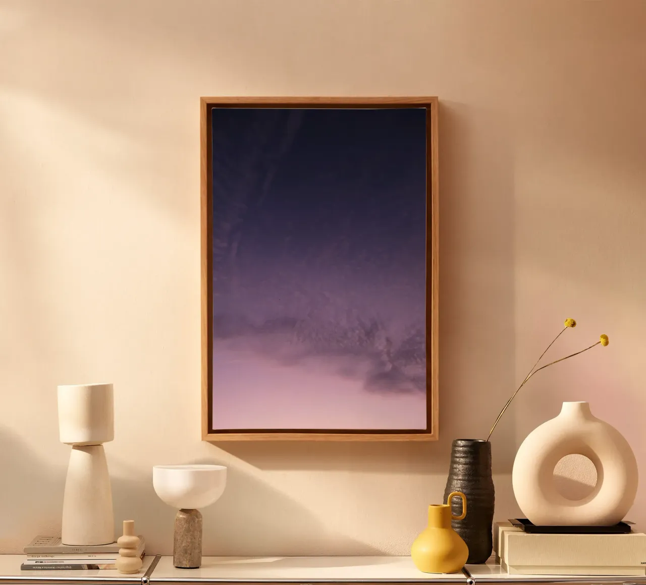 morbidezza crepuscolare tela con Cornice a cassetta da home of clouds