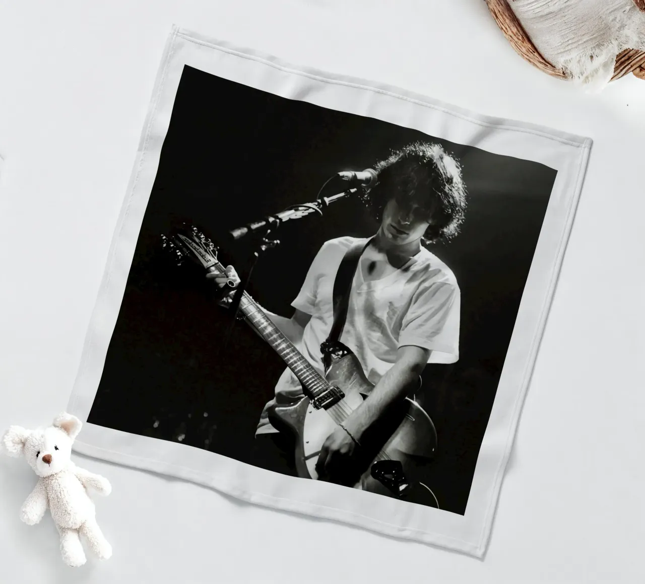 Concertgitarist Jeff Buckley fleecedeken van greskulargenama