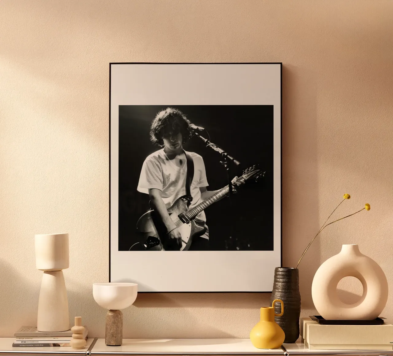 Concertgitarist Jeff Buckley acryl van greskulargenama