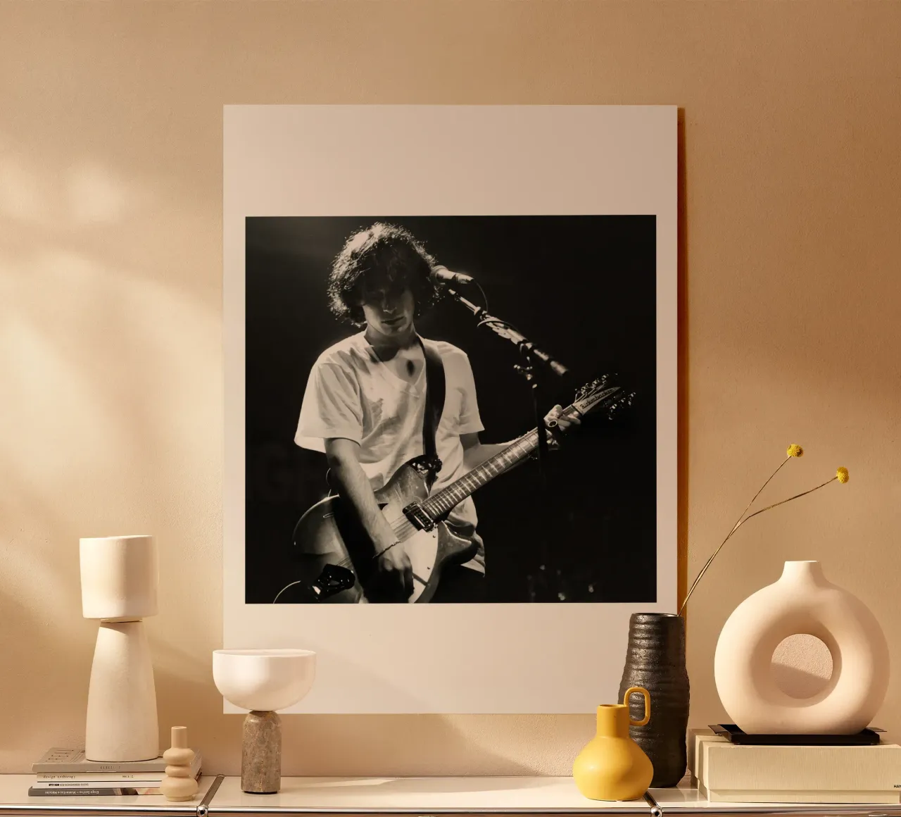 Concertgitarist Jeff Buckley acryl van greskulargenama