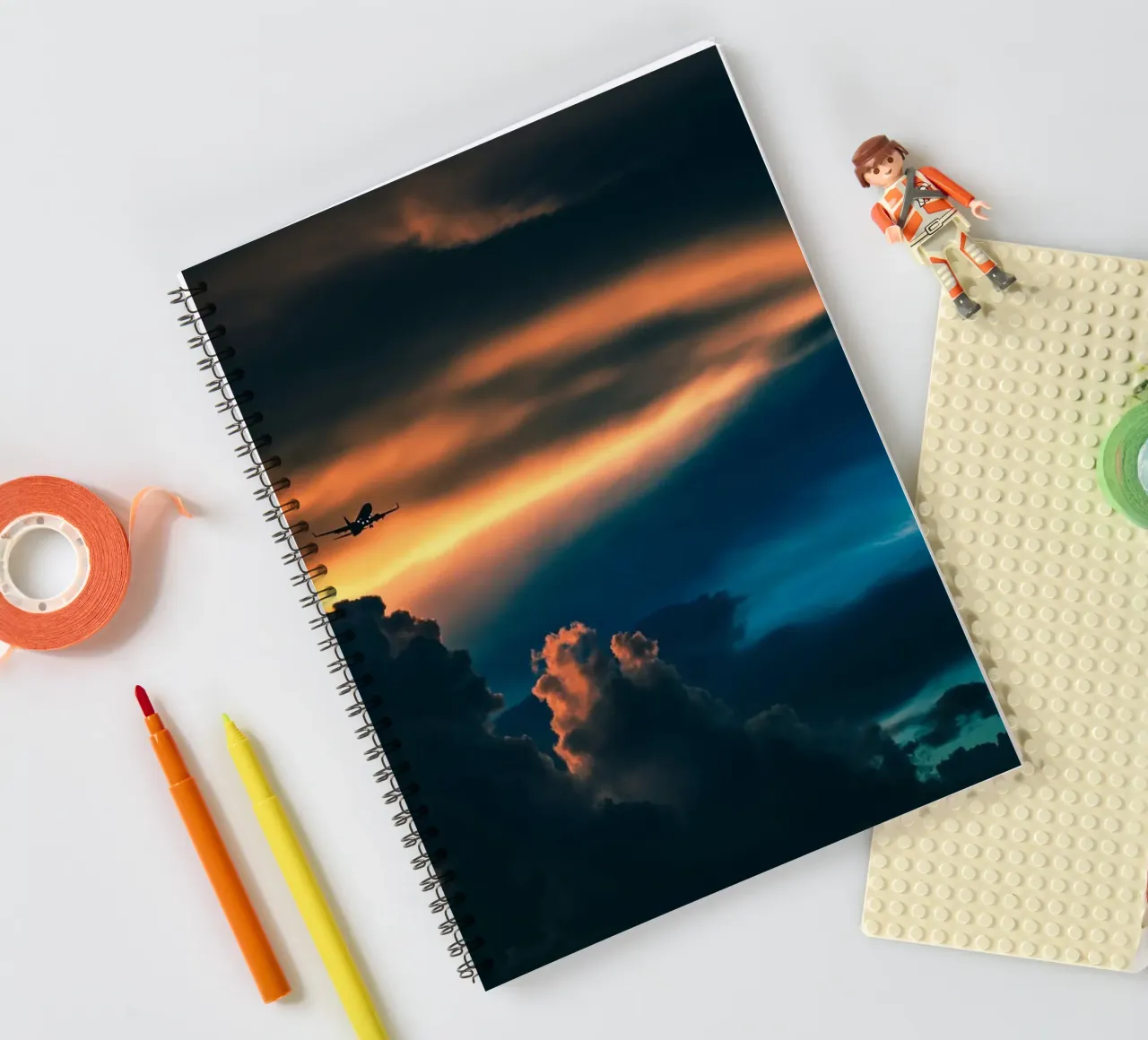 twilight flight spiral notebook by home of clouds