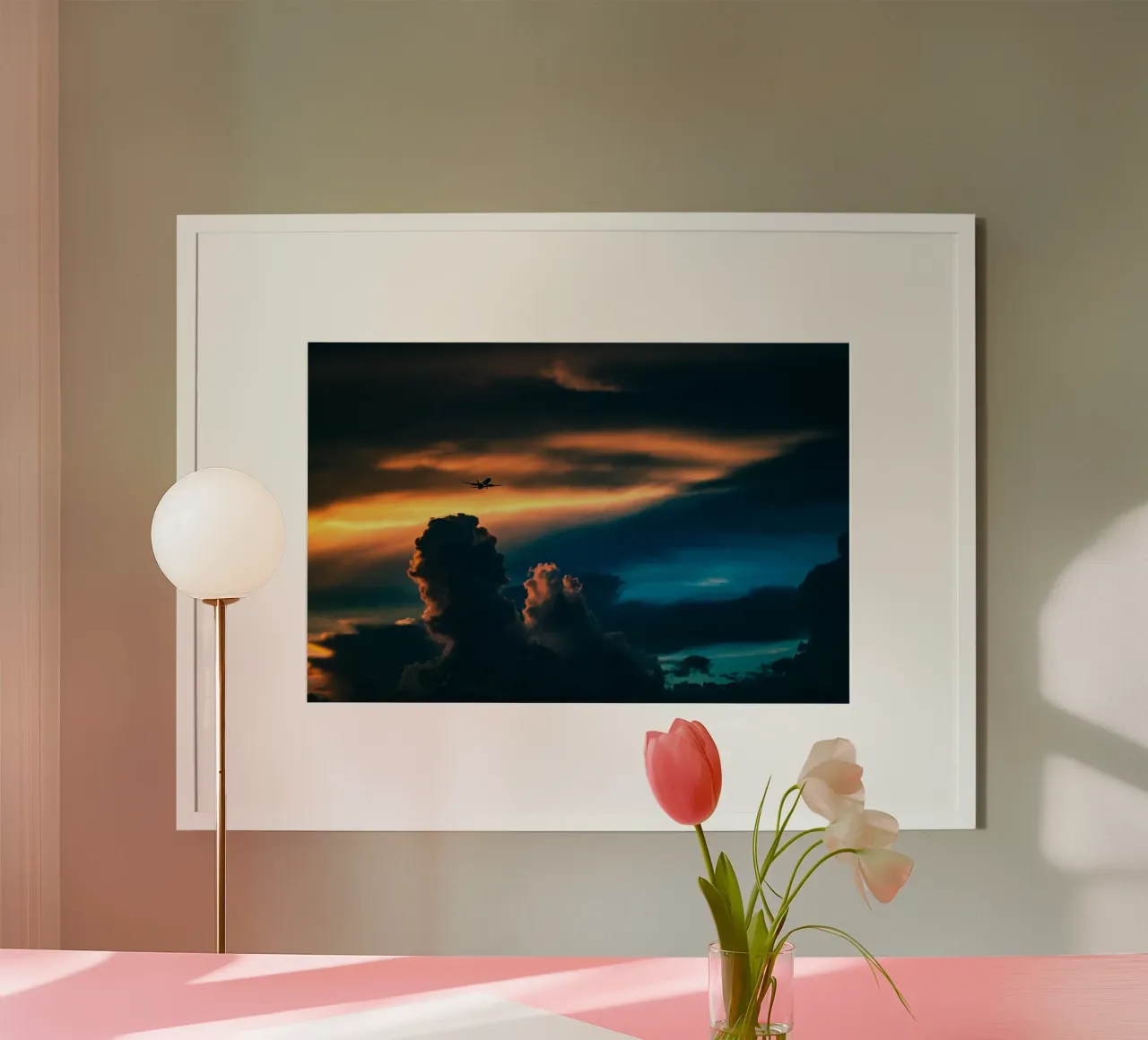 volo crepuscolare poster da home of clouds