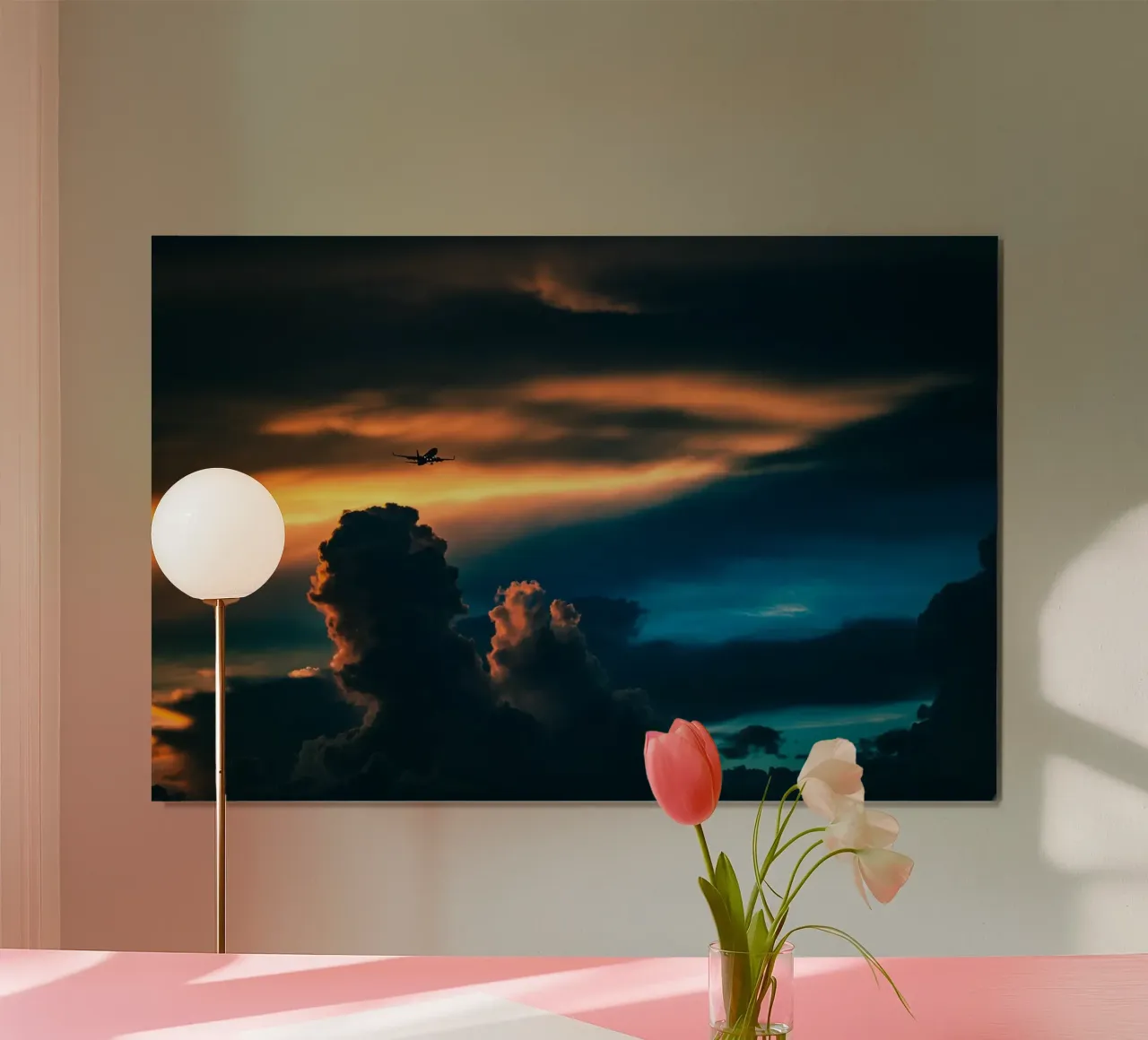 volo crepuscolare poster da home of clouds