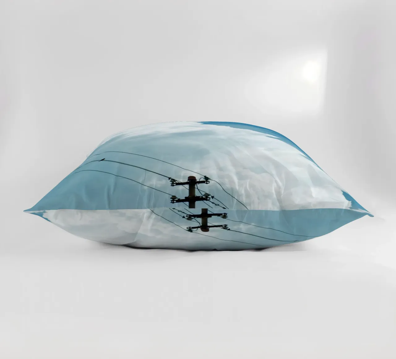 telephone wires and the clouds decorative cushion by home of clouds