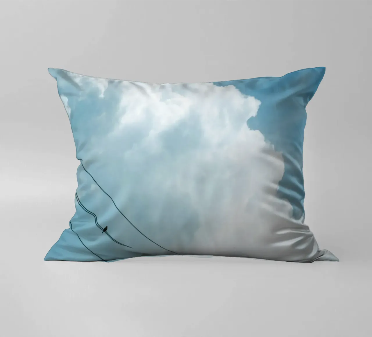 telephone wires and the clouds decorative cushion by home of clouds