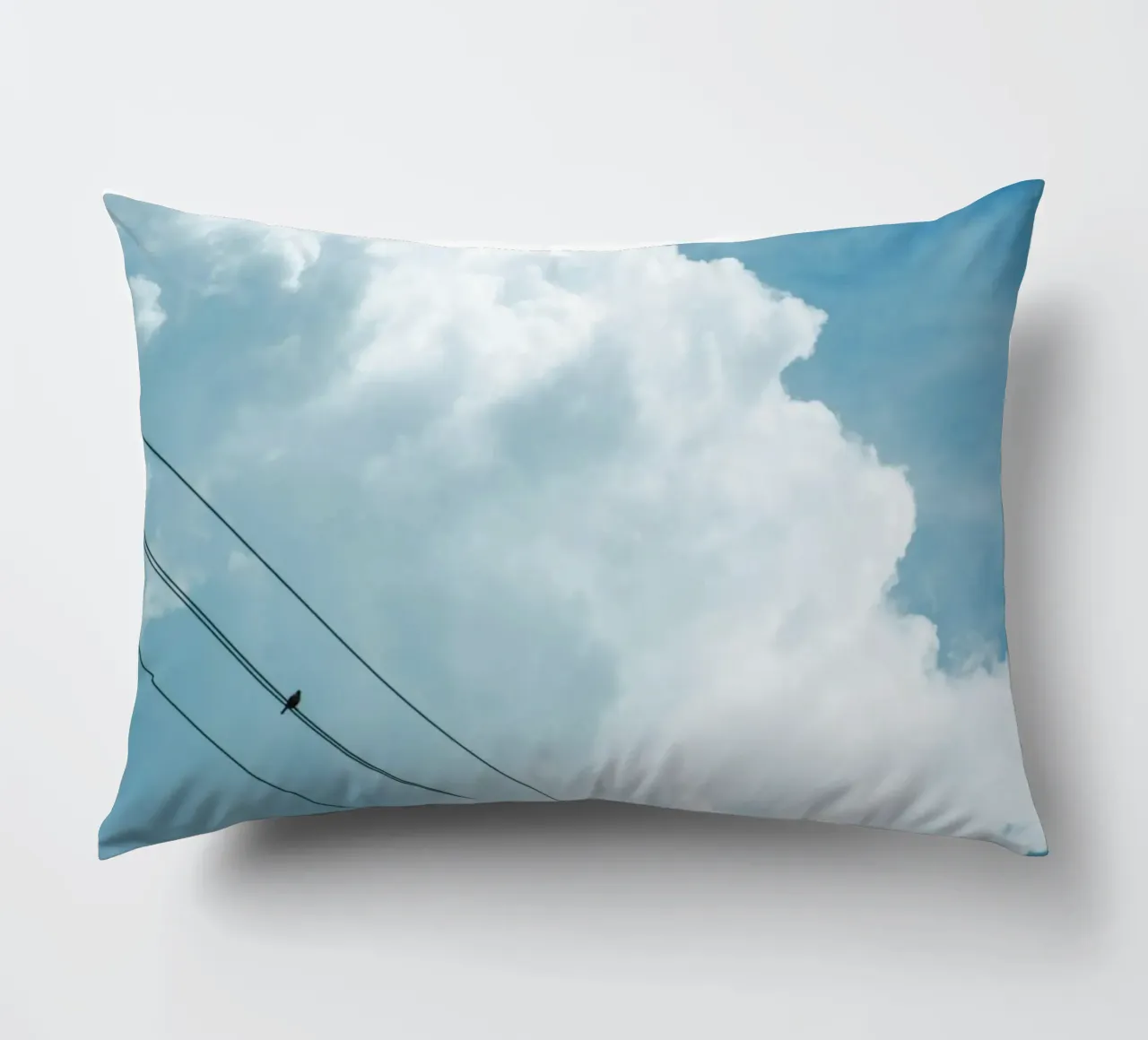 telephone wires and the clouds decorative cushion by home of clouds
