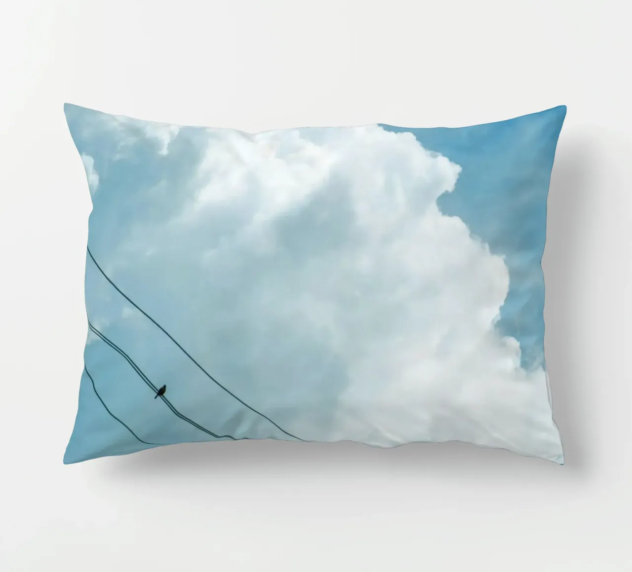 telephone wires and the clouds decorative cushion by home of clouds