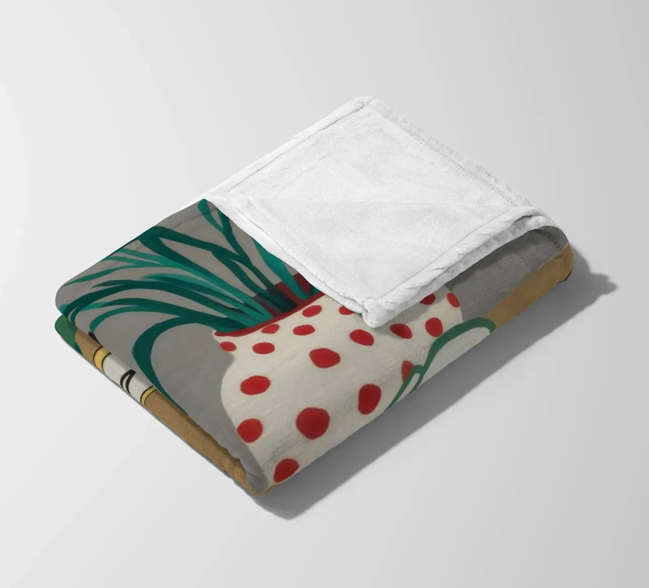 Teschio e fiori coperta in pile da Marigold Tiga