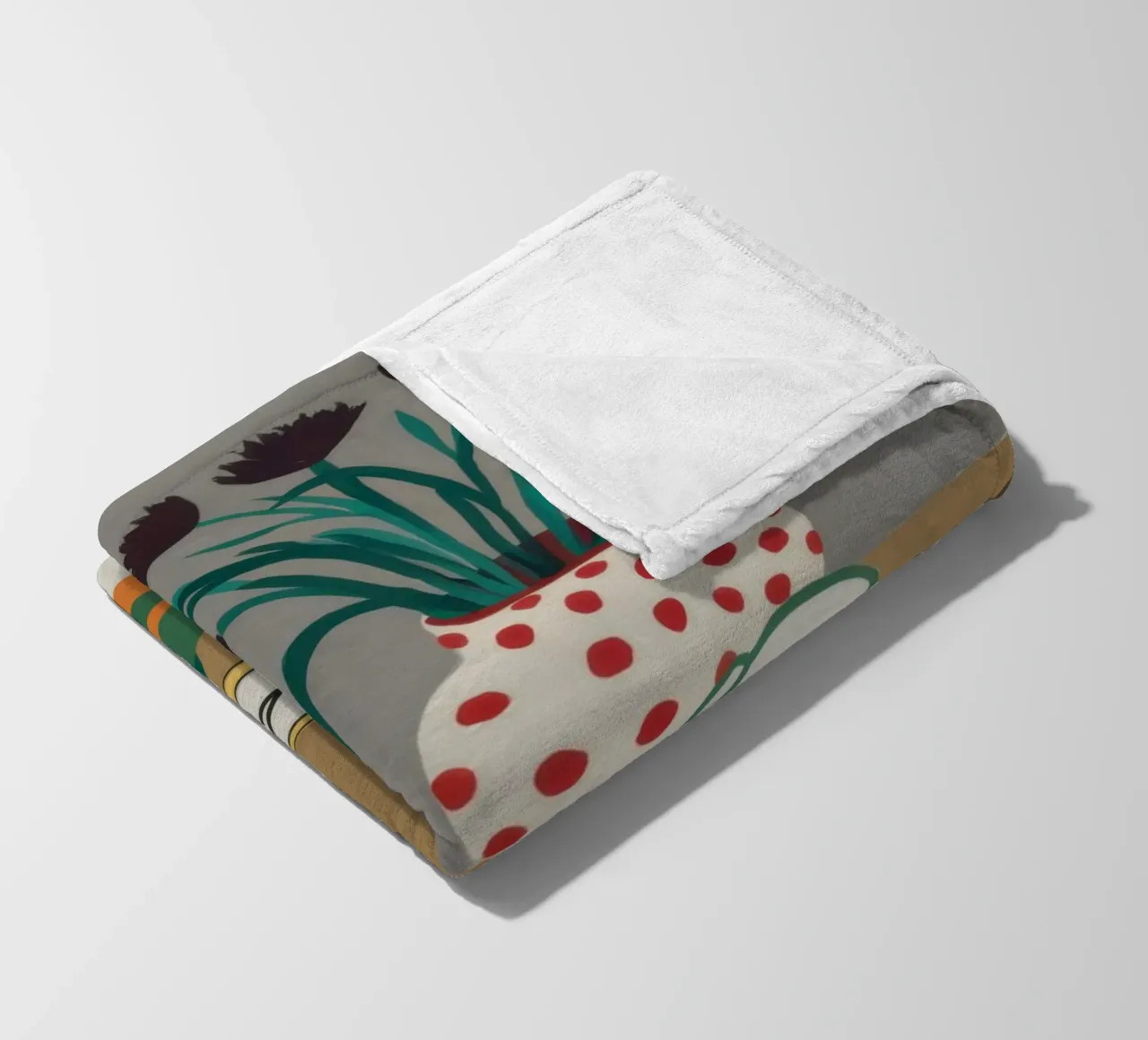 Teschio e fiori coperta in pile da Marigold Tiga