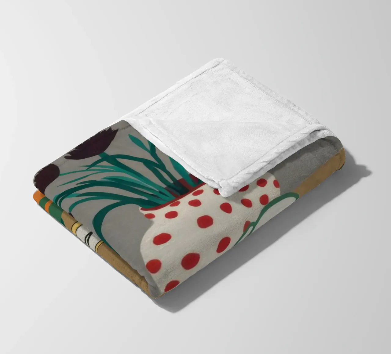 Teschio e fiori coperta in pile da Marigold Tiga