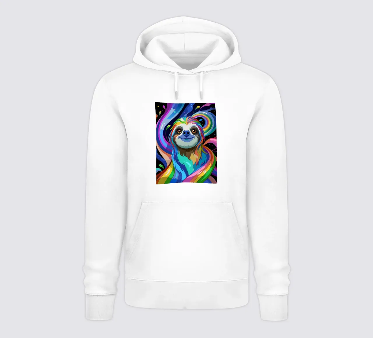 bradipo vettore fullcolor felpa con cappuccio da onelife