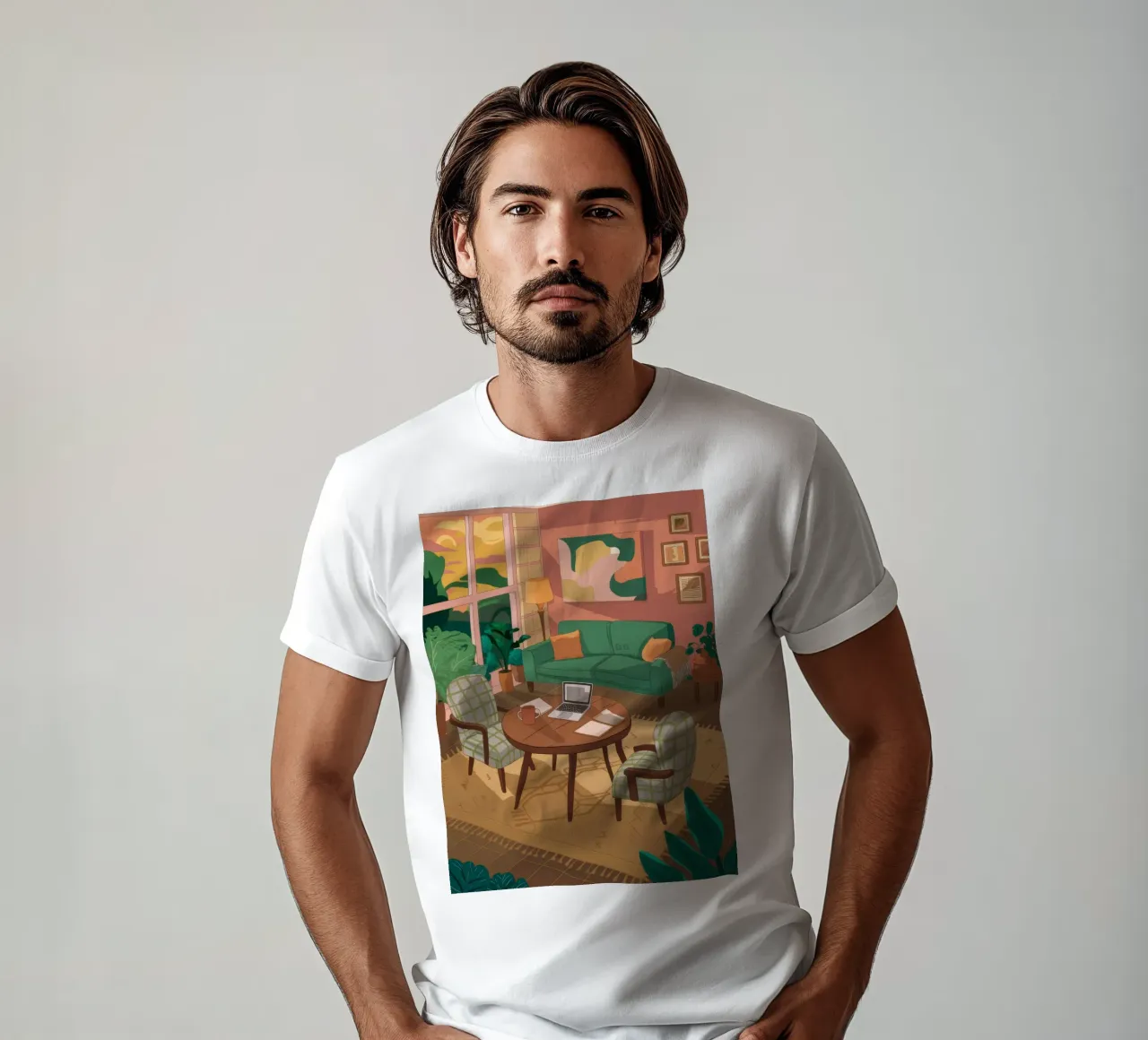 Friends Around the Table t-shirt by Marigold Tiga
