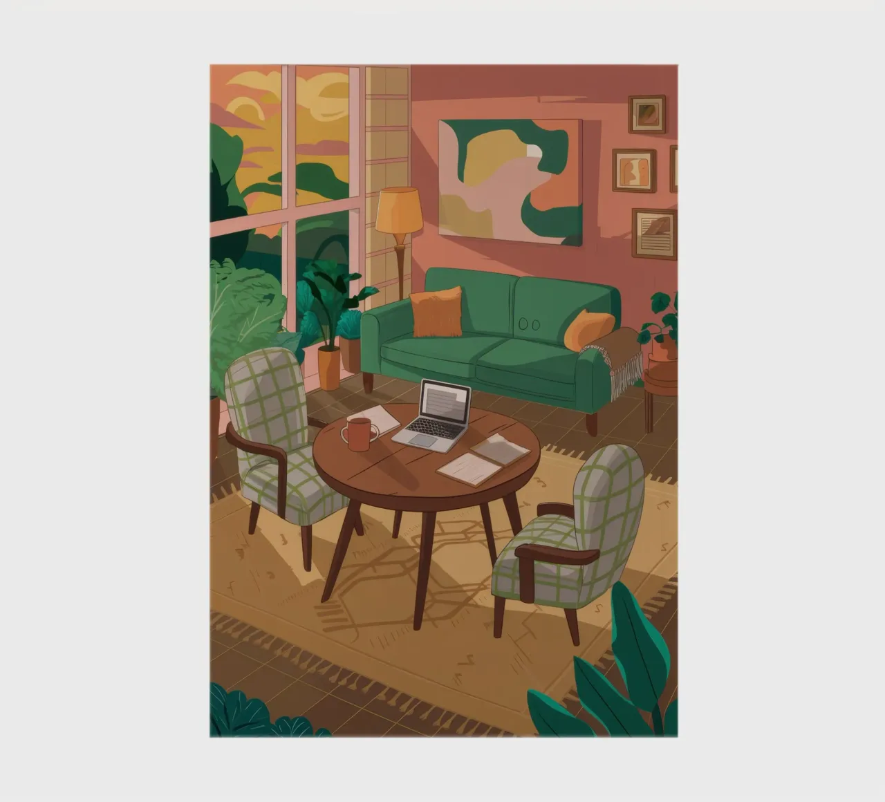 Friends Around the Table notebook by Marigold Tiga