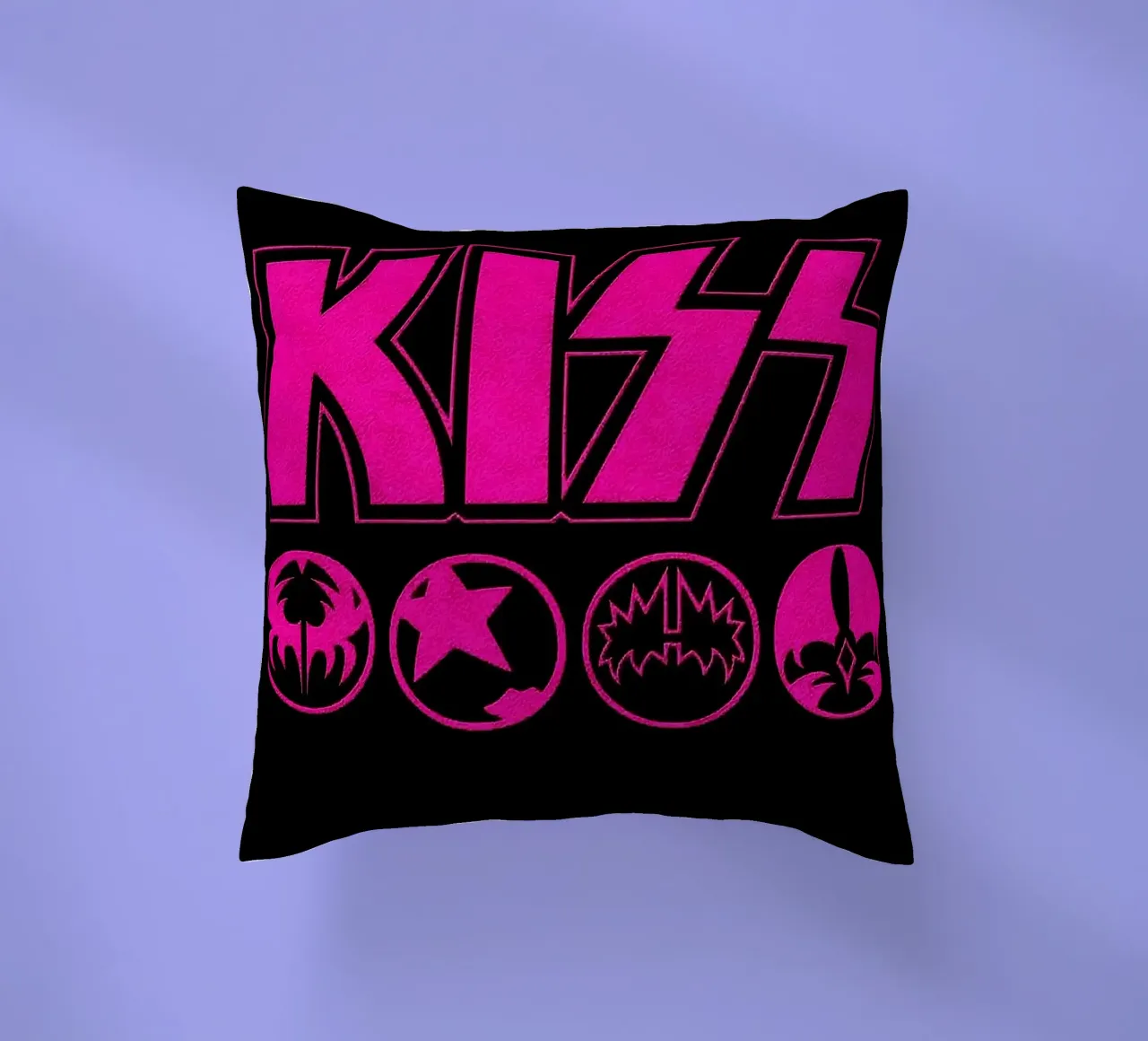 kiss band decorative cushion by vanhesling