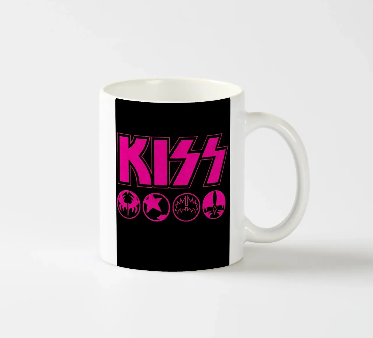 kiss band ceramic mug by vanhesling