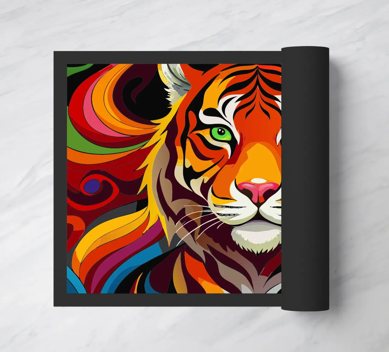 tigre vector a todo color felpudo de onelife