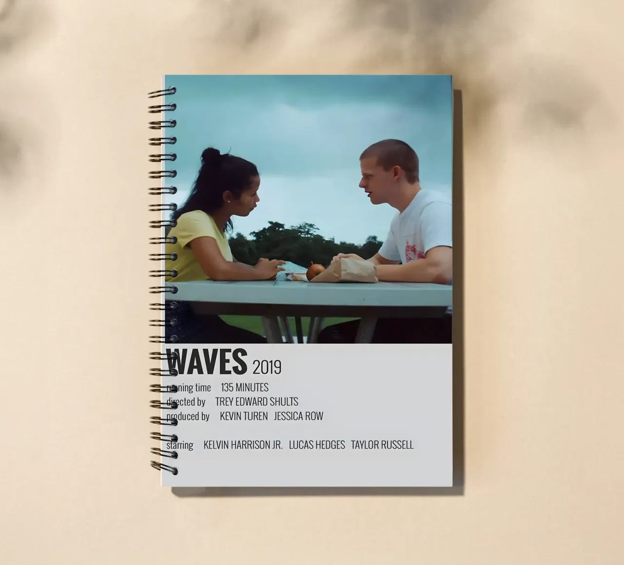 WAVES 2019 spiral notebook by MVFminimalist