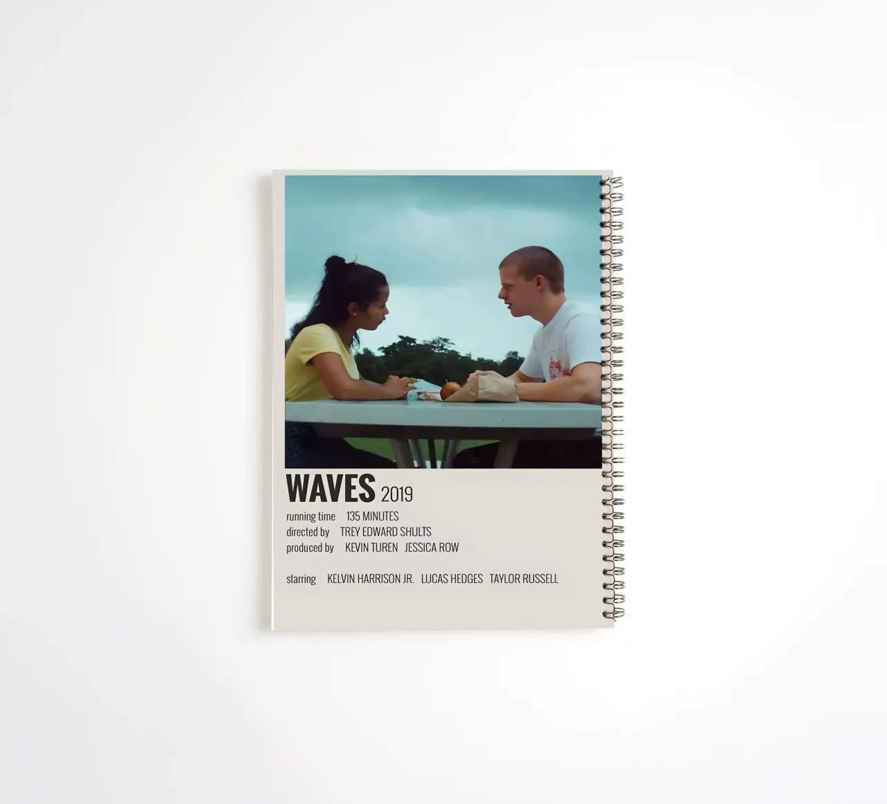 WAVES 2019 spiral notebook by MVFminimalist
