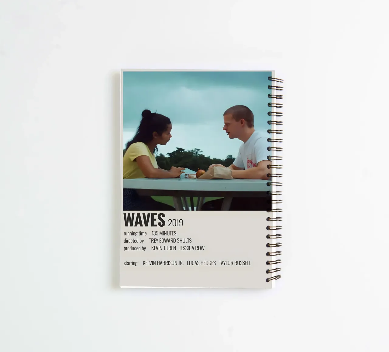 WAVES 2019 spiral notebook by MVFminimalist