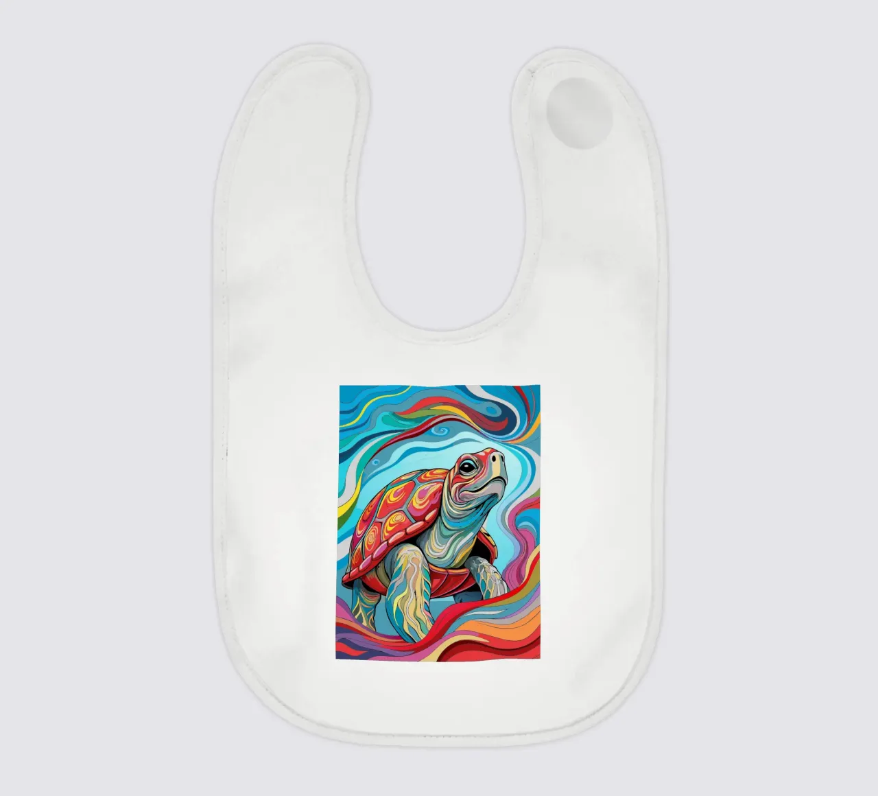 Tartaruga vettoriale fullcolor bavaglino da onelife