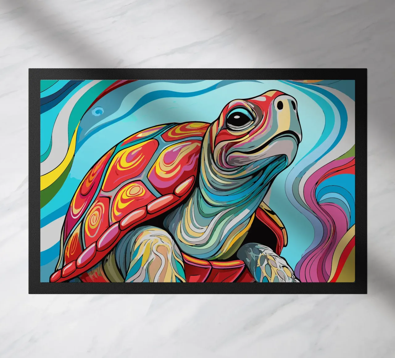 turtle vector fullcolor doormat by onelife