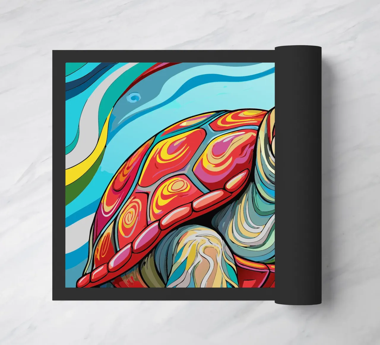 turtle vector fullcolor doormat by onelife