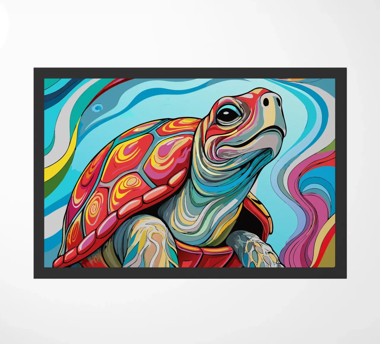turtle vector fullcolor doormat by onelife