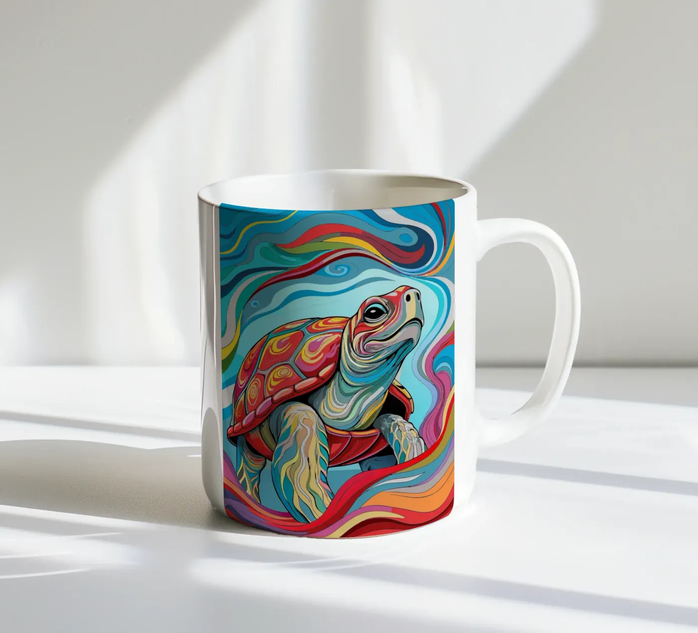 Tartaruga vettoriale fullcolor tazza in ceramica da onelife