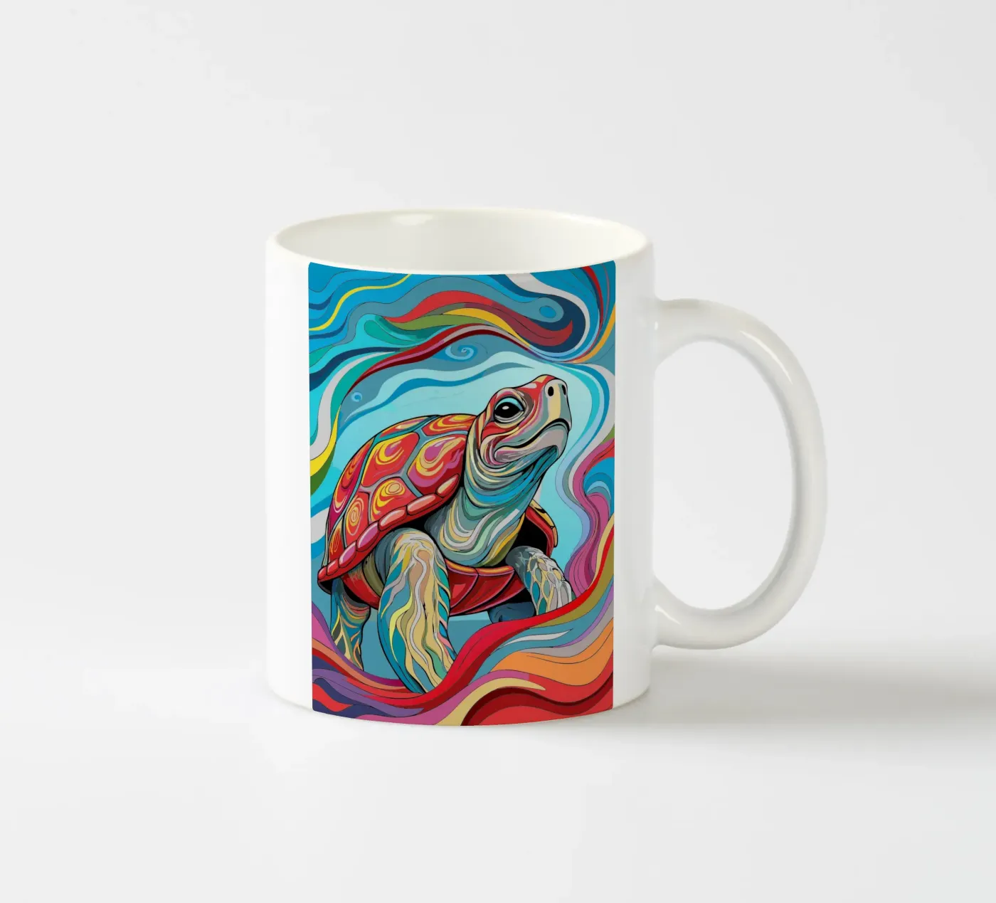 Tartaruga vettoriale fullcolor tazza in ceramica da onelife