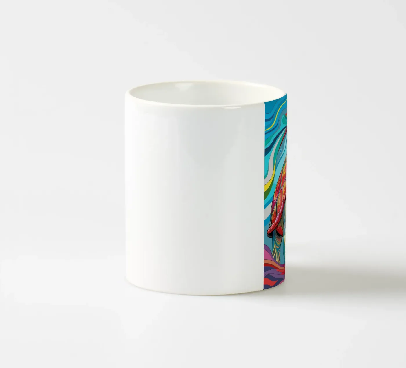 Tartaruga vettoriale fullcolor tazza in ceramica da onelife